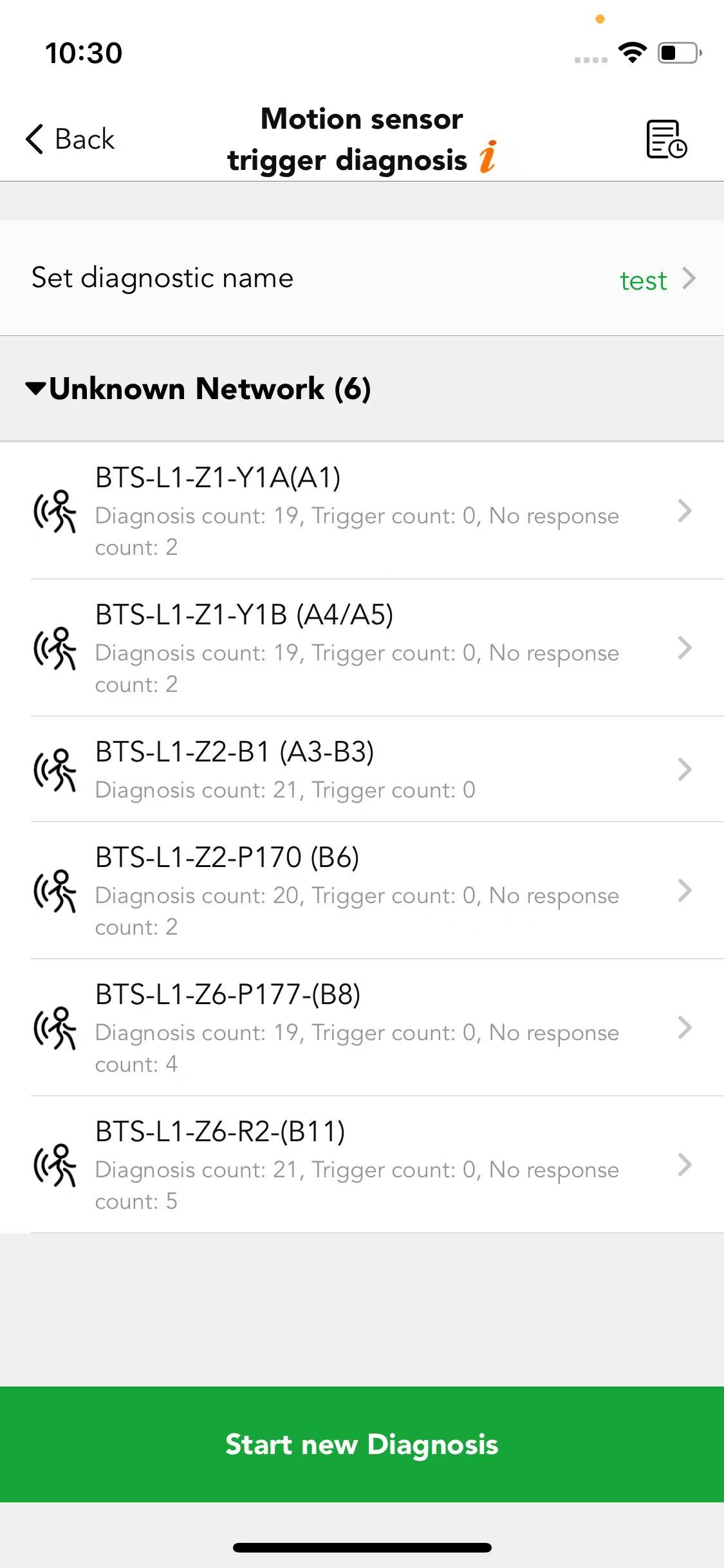 False Trigger Diagnosis