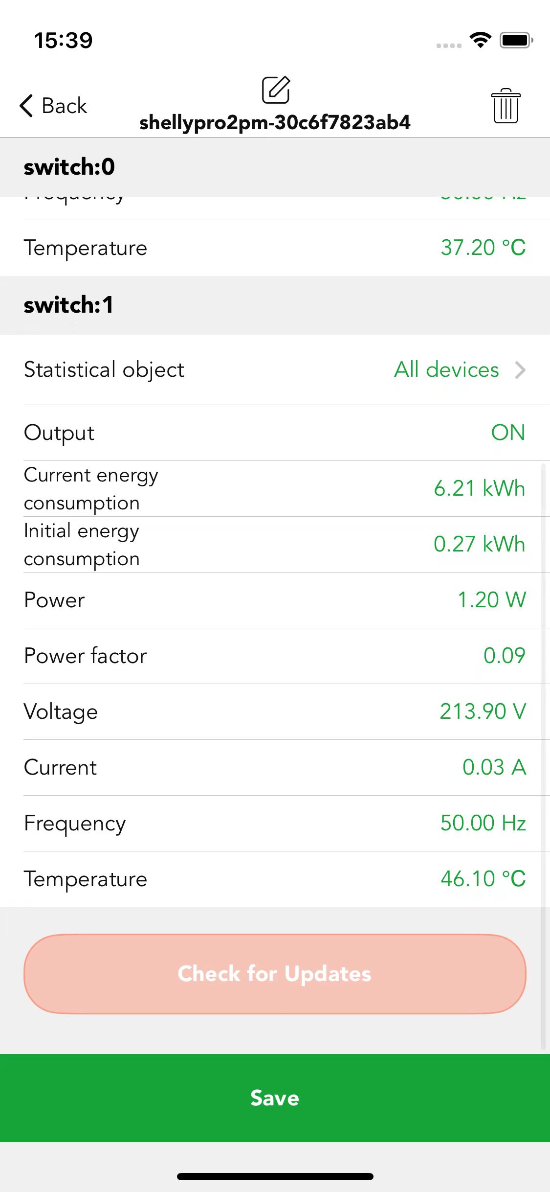 Shelly Energy Metering