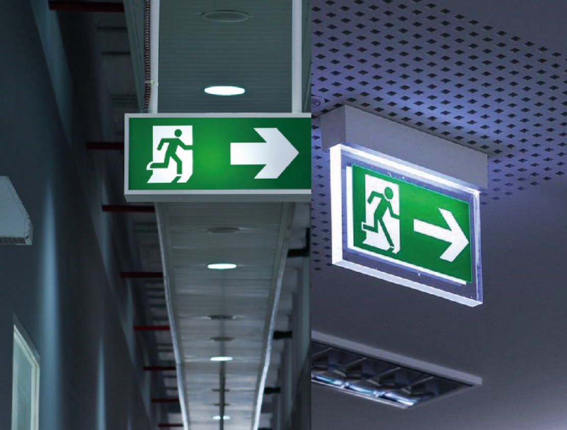 Wireless emergency lighting solution visual