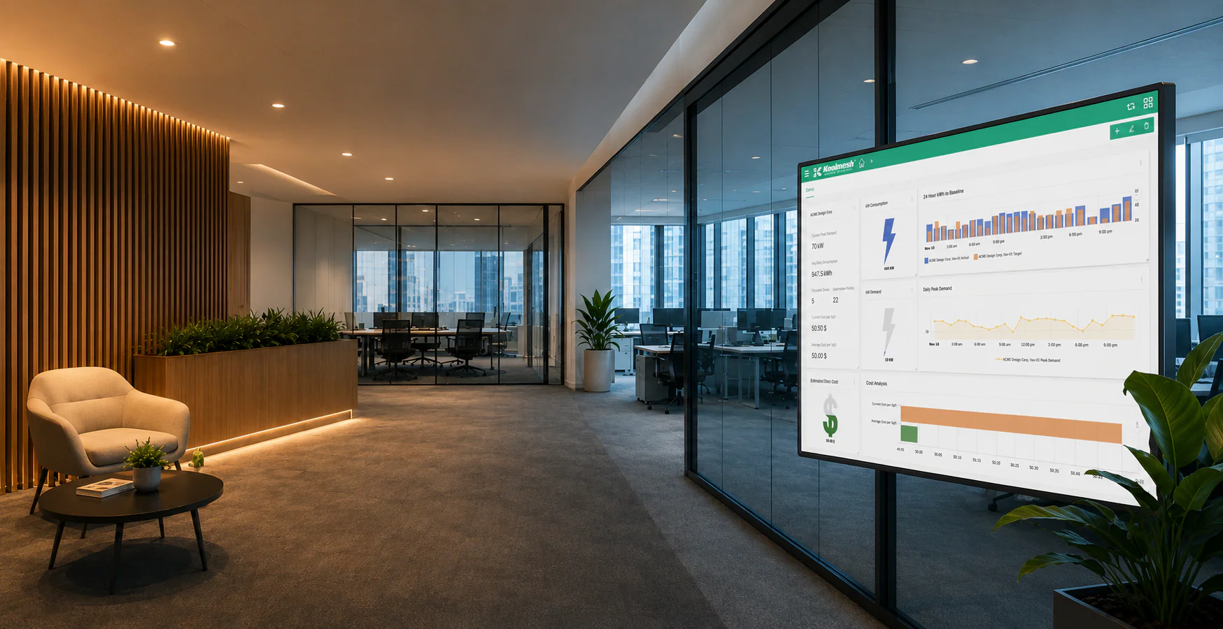 Koolmesh lighting control and building automation scene