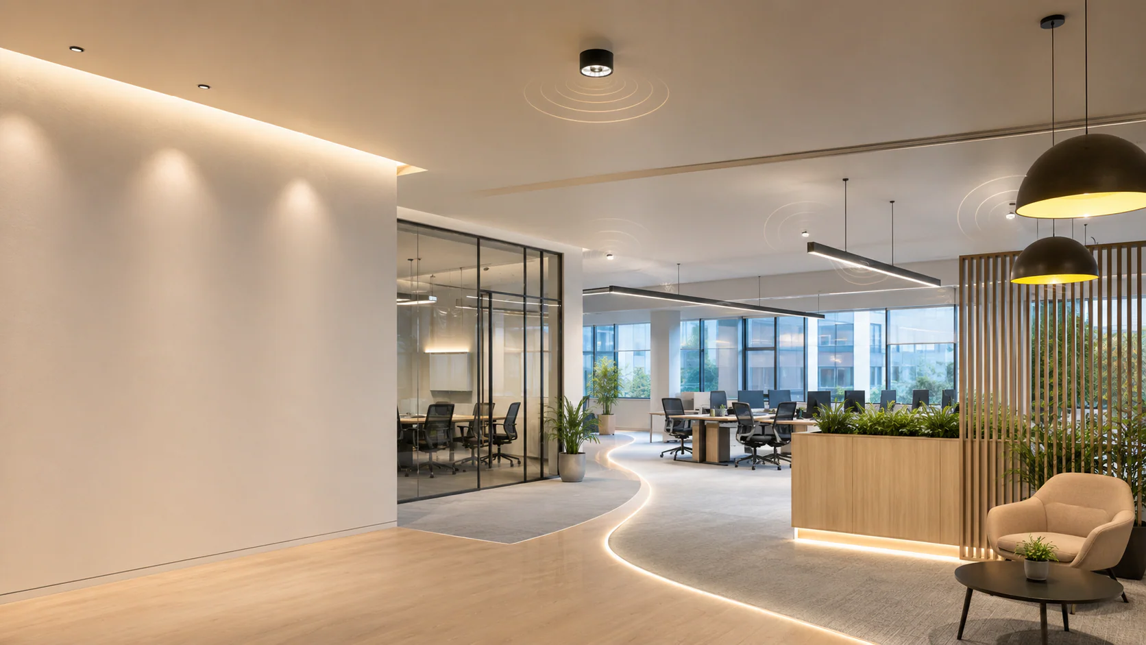 Smart wireless lighting control scene
